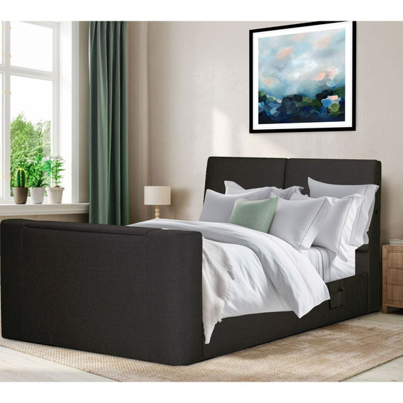 Galaxy TV Bed Bundle Queen Black