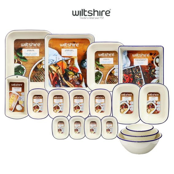 Wiltshire 18PC Enamel Bakeware Set