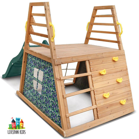 Lifespan Kids Cooper Climbing Frame with 1.8m Green Slide