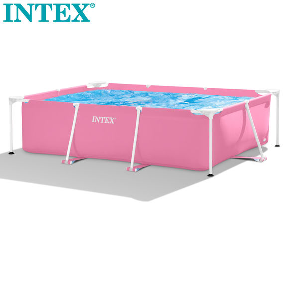 INTEX Pink Rectangular Frame Pool INTEX Pink Rectangular Frame Pool