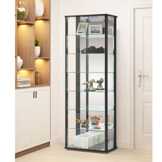 East Glass 7-Tier Display Cabinet