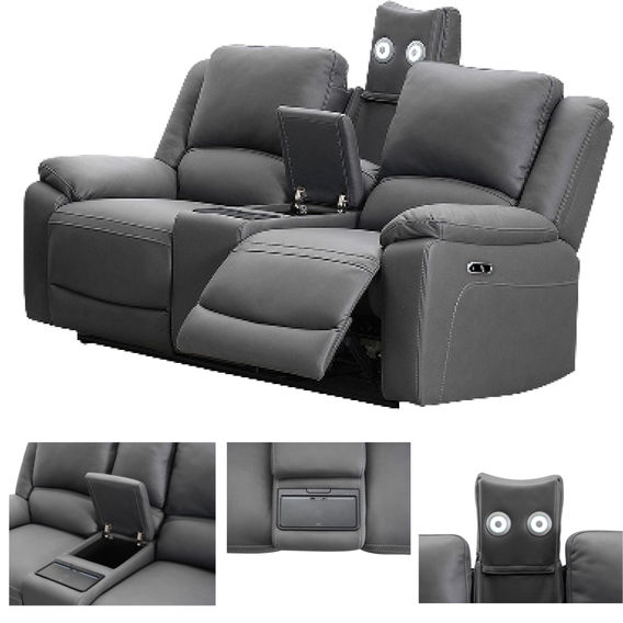 Commander 2-Seater Theatre in Charcoal
