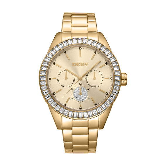 DKNY Evening Nolita Multi Glitz Gold Stainless Steel 40mm Watch DKNY Evening Nolita Multi Glitz Gold Stainless Steel 40mm Watch