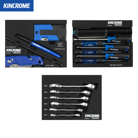 KINCROME CONTOUR® Mini Workshop Tool Kit 78 Piece 6 Drawer (10