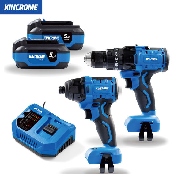 KINCROME 2pc 18v Drill & Impact Driver Combo Kit KINCROME 2pc 18v Drill & Impact Driver Combo Kit