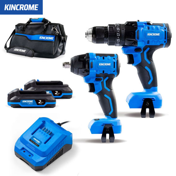 KINCROME 2pc 18v Drill & Impact Driver Combo Kit