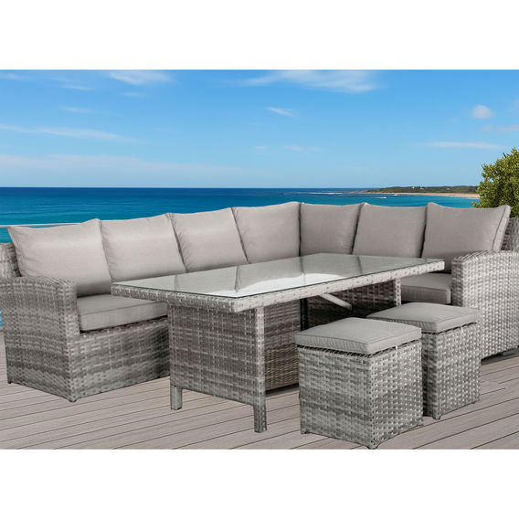 Chios Corner Modular Setting with Mid Height Table