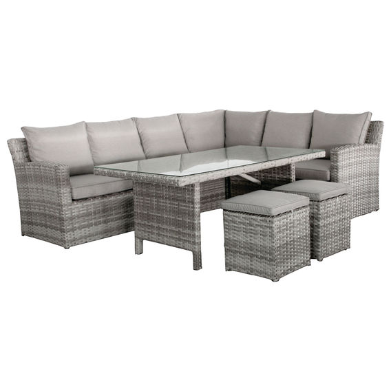 Chios Corner Modular Setting with Mid Height Table