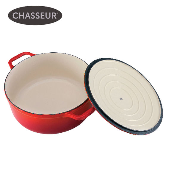 Chasseur Round French Oven Inferno Red