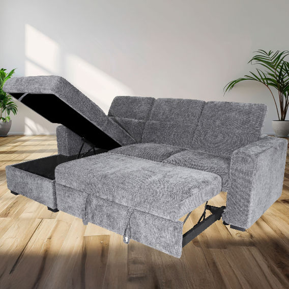 JODY 3-Seater Sofa Bed with LH Chaise