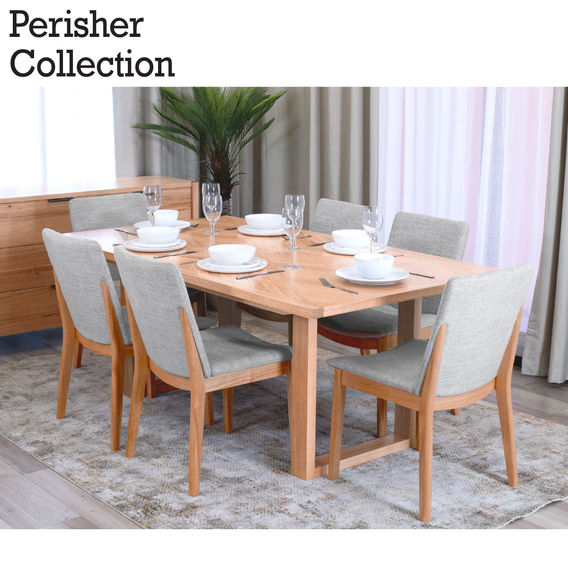 Perisher 7Pc 190cm Rect Dining Set