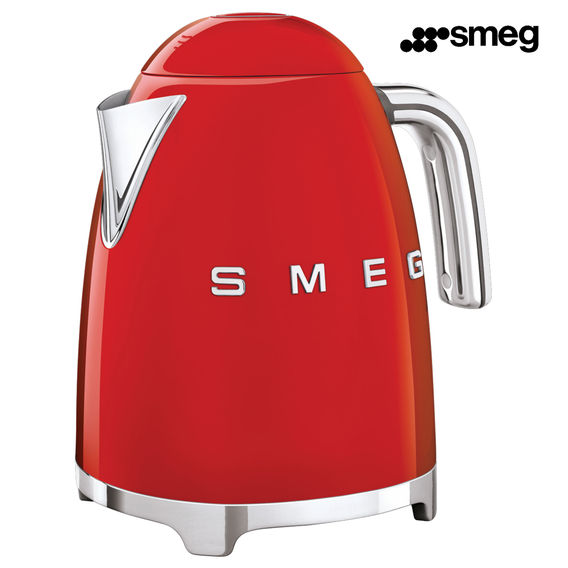 Smeg 50's Style Stainless Steel 1.7L Kettle - Red