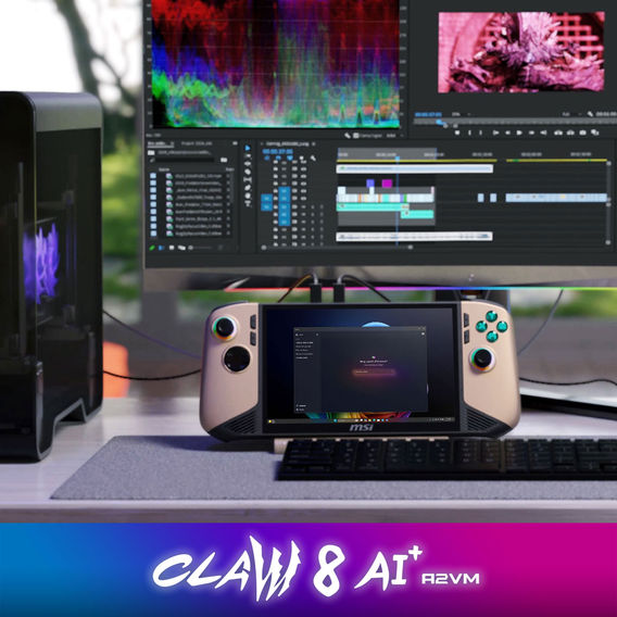 MSI Claw 8 AI+ Handheld Console Bundle