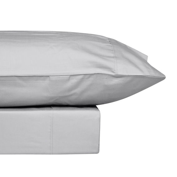 Bas Philips Bamboo/Cotton Sheet Set Silver - QB