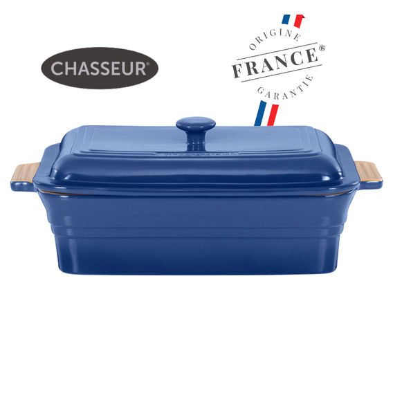 Chasseur Rectangular Baker with Lid Blue