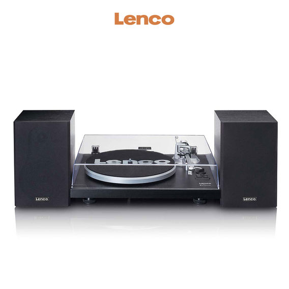 Lenco Turntable with Bluetooth & 2 Separate Speakers - Black Lenco Turntable with Bluetooth & 2 Separate Speakers - Black