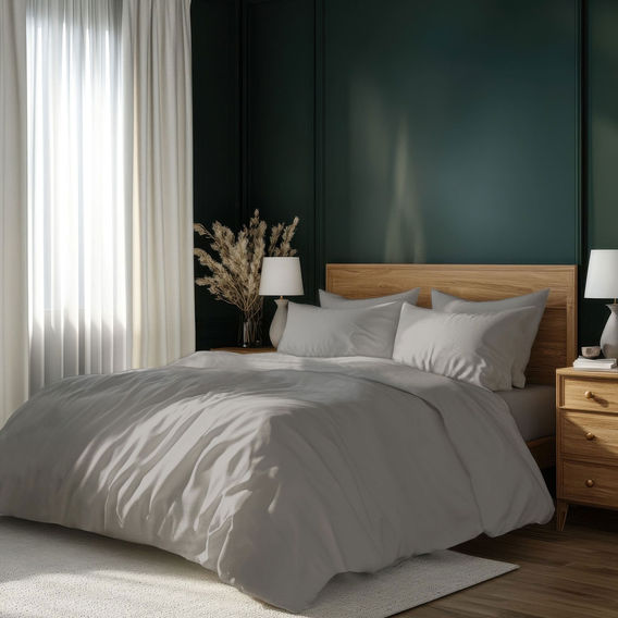 Bambury 7 Piece Organic Cotton Bed Bundle Grey - KB