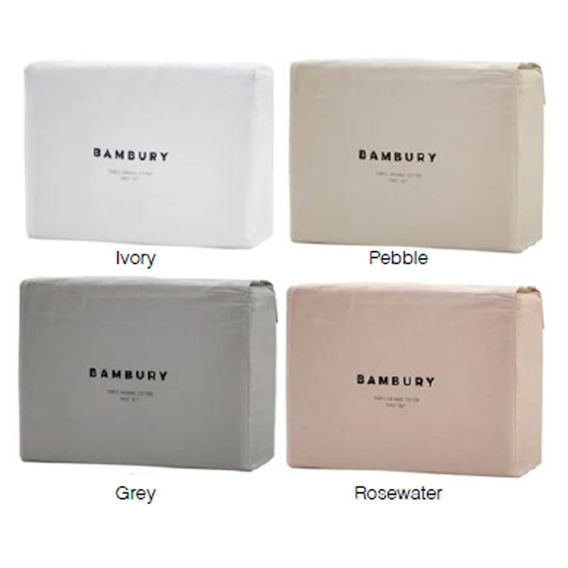 Bambury 7 Piece Organic Cotton Bed Bundle Pebble - KB Bambury 7 Piece Organic Cotton Bed Bundle Pebble - KB