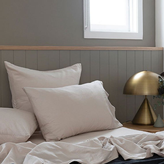 Bambury 7 Piece Organic Cotton Bed Bundle Pebble - KB Bambury 7 Piece Organic Cotton Bed Bundle Pebble - KB