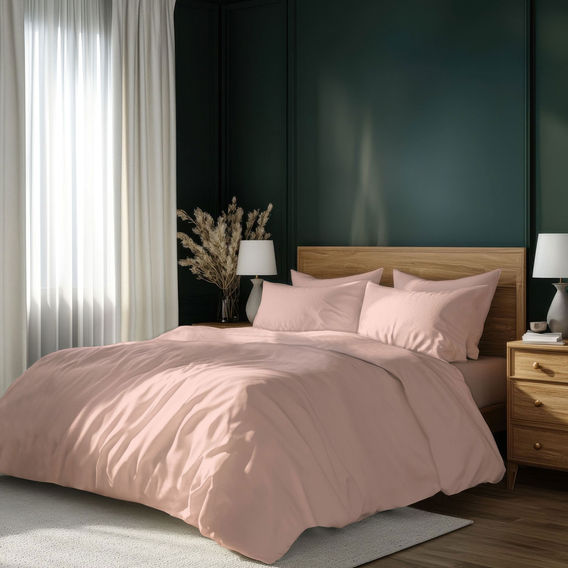 Bambury 7 Piece Organic Cotton Bed Bundle Rosewater - KB