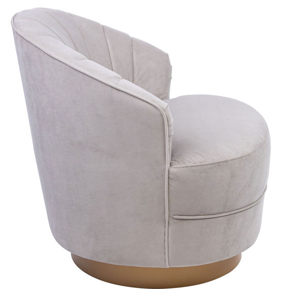 Valdes Armchair with Swivel Base - Pearl Valdes Armchair with Swivel Base - Pearl