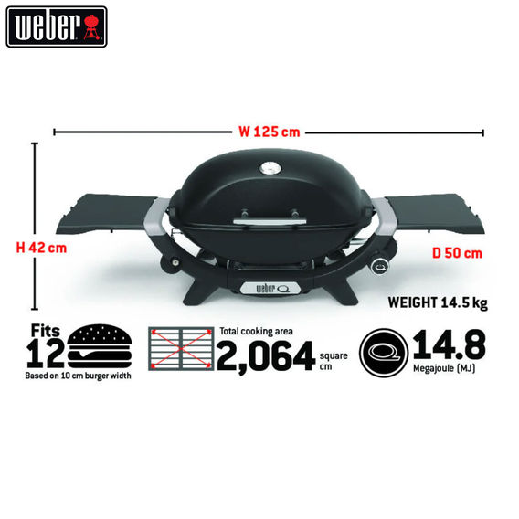 Weber Q+ Midnight Black