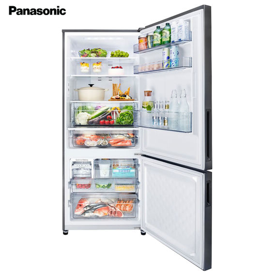 Panasonic 380L Bottom Mount Refrigerator Black Panasonic 380L Bottom Mount Refrigerator Black
