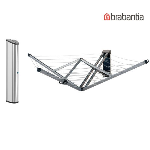 brabantia Wallfix Clothes line with Storage Box
