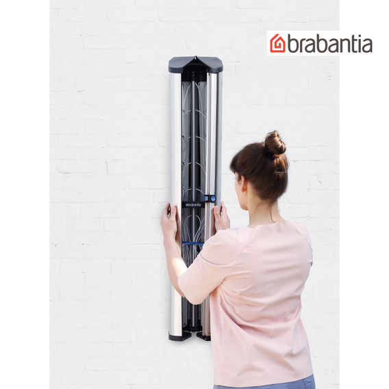 brabantia Wallfix Clothes line with Storage Box brabantia Wallfix Clothes line with Storage Box