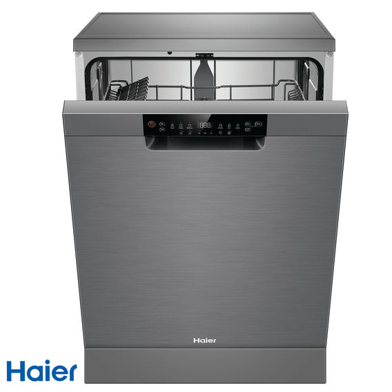 Haier Freestanding Dishwasher Silver Haier Freestanding Dishwasher Silver