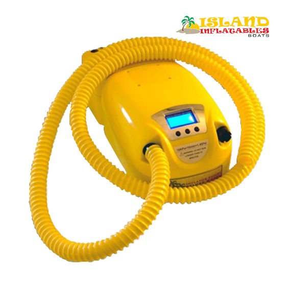ISLAND INFLATABLES DELUXE BOAT PUMP 12V Built-In Battery