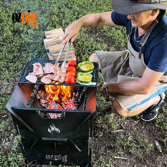 Ozpig 3 in 1 Fire Pit Combo