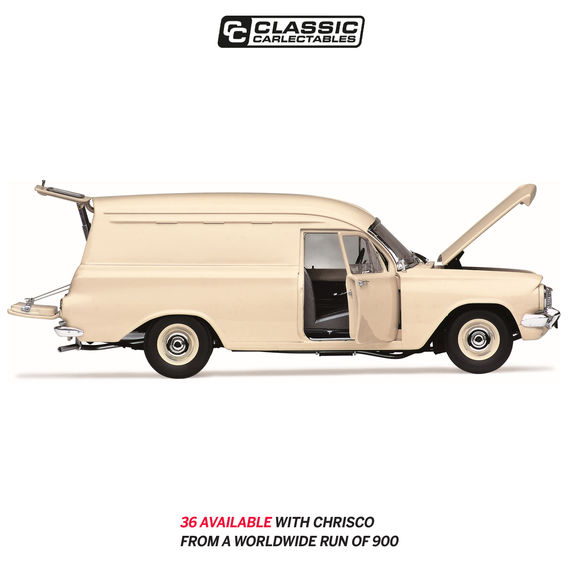 CLASSIC CARLECTABLES 1:18 HOLDEN EH PANEL VAN – WINDORAH BEIGE