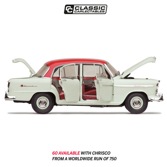 CLASSIC CARLECTABLES 1:18 HOLDEN FE SPECIAL GYPSY RED OVER CASTLE GREY