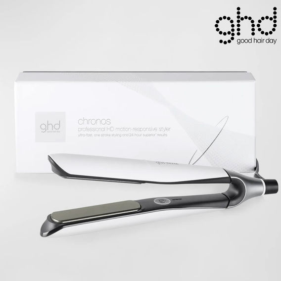 ghd Chronos Ultra-Fast HD Hair Straightener - White