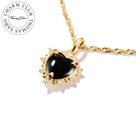 TS Charm Club Black Vintage Heart Necklace Set TS Charm Club Black Vintage Heart Necklace Set