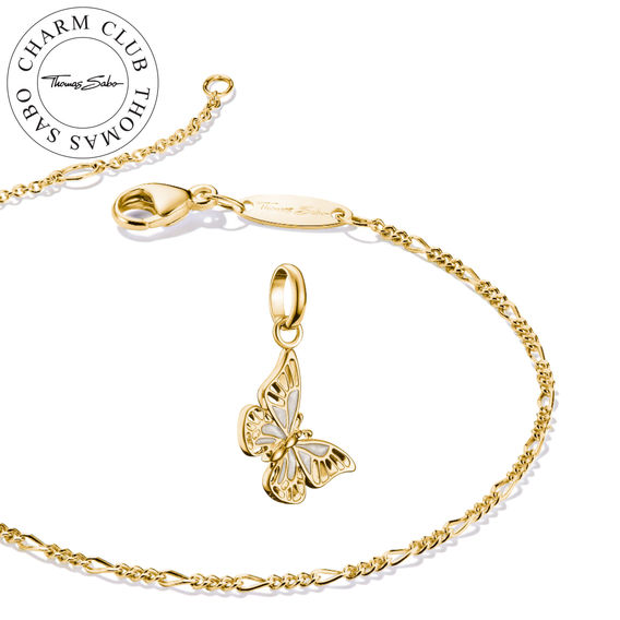 TS Charm Club Connect Charm Butterfly Bracelet Gold