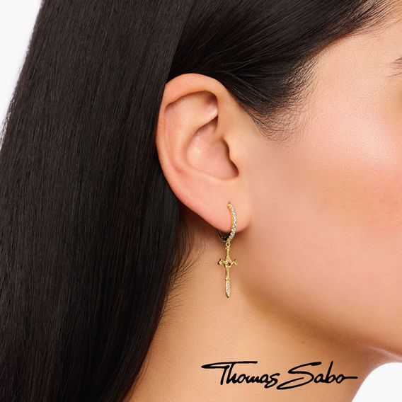 THOMAS SABO Earrings with Snake & Sword