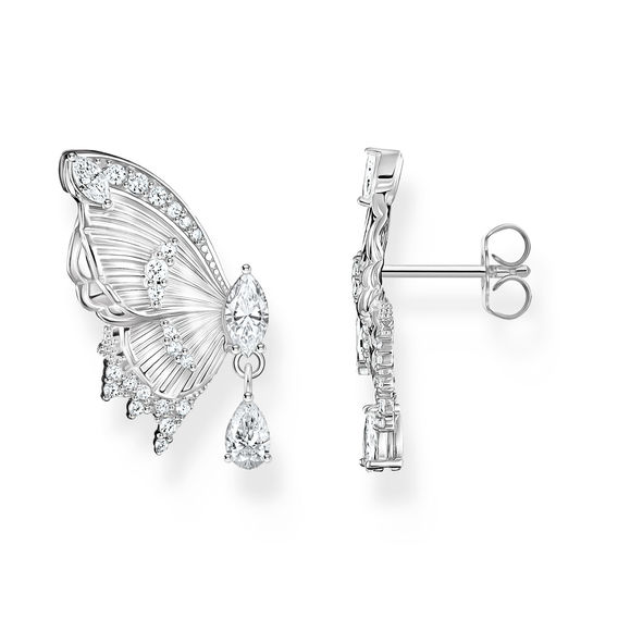 THOMAS SABO Butterfly Paradise Ear Studs in Silver THOMAS SABO Butterfly Paradise Ear Studs in Silver