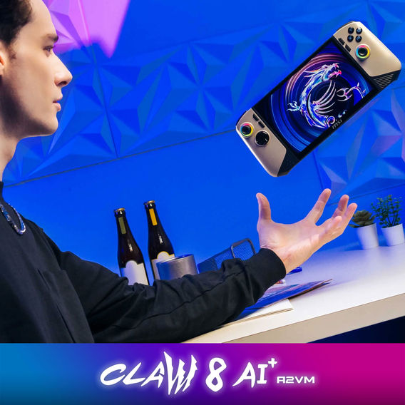 MSI Claw 8 AI+ Handheld Console Bundle