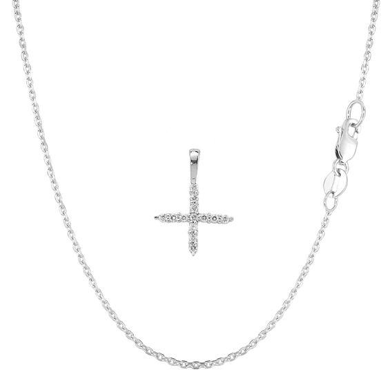 White Gold & Diamond Initial Pendant Set - X