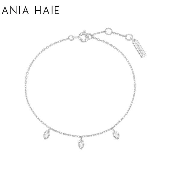 ANIA HAIE Silver Sparkling Station Bracelet ANIA HAIE Silver Sparkling Station Bracelet