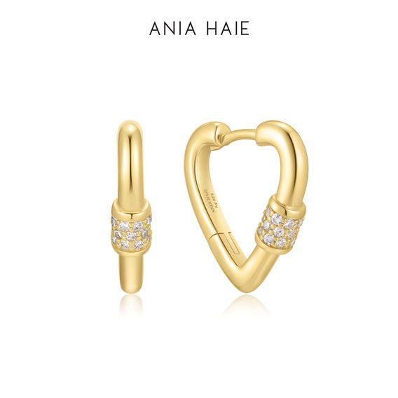 ANIA HAIE Gold Heart Earrings ANIA HAIE Gold Heart Earrings