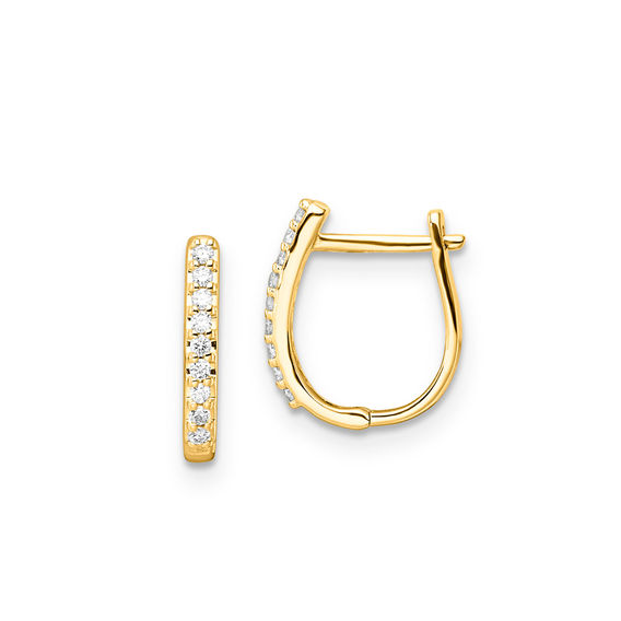 Diamond Earrings in 9K Yellow Gold Diamond Earrings in 9K Yellow Gold