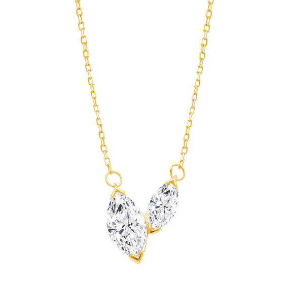 Diamond Marquise Pendant