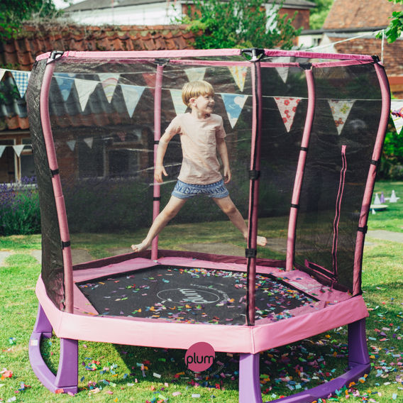 Plum®7ft Junior trampoline – Pink
