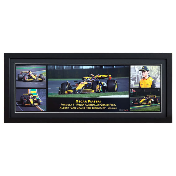 Oscar Piastri Panoramic Photo Albert Park framed Oscar Piastri Panoramic Photo Albert Park framed