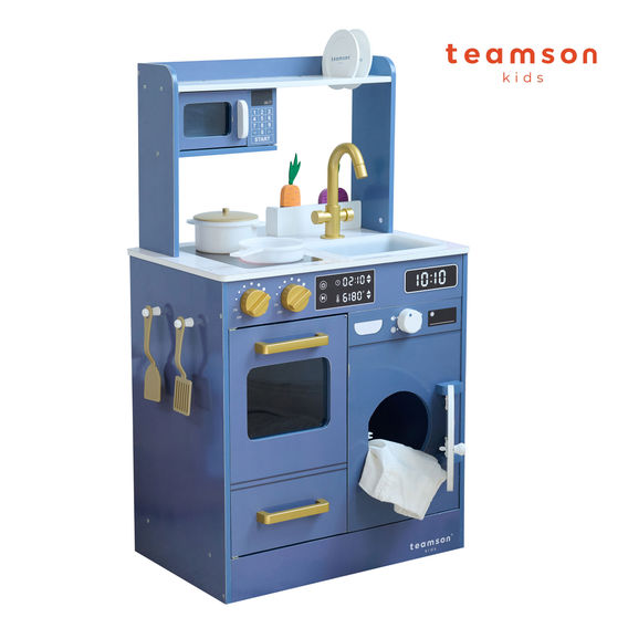 Teamson Kids - Little Chef Lake Tahoe Master Play Kitchen - Blue