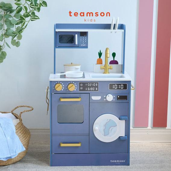 Teamson Kids - Little Chef Lake Tahoe Master Play Kitchen - Blue