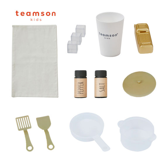 Teamson Kids - Little Chef Cyprus Medium Play Kitchen - Light Oak/White Teamson Kids - Little Chef Cyprus Medium Play Kitchen - Light Oak/White